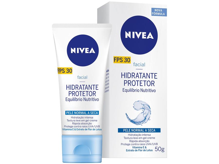 Protetor Facial Hidratante FPS 30 Nivea - Equilíbrio Nutritivo 50g