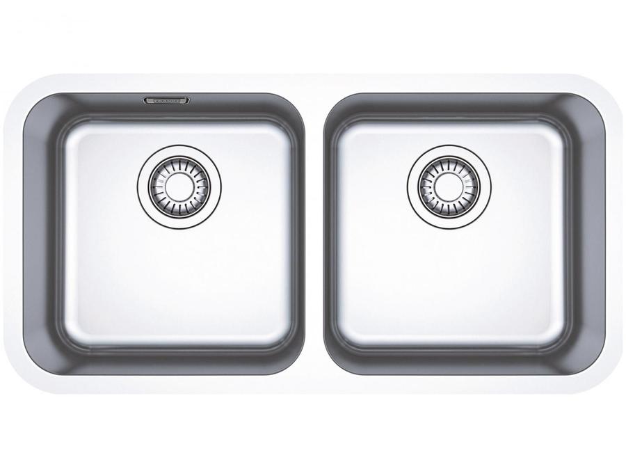 Cuba para Cozinha Franke Dupla Inox de Embutir - Retangular 77,5x40cm Prática Bell BCX 120-35