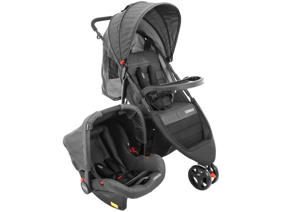 Carrinho de Bebê com Bebê Conforto Cosco - Travel System Jetty 3 Rodas 0 a 15kg
