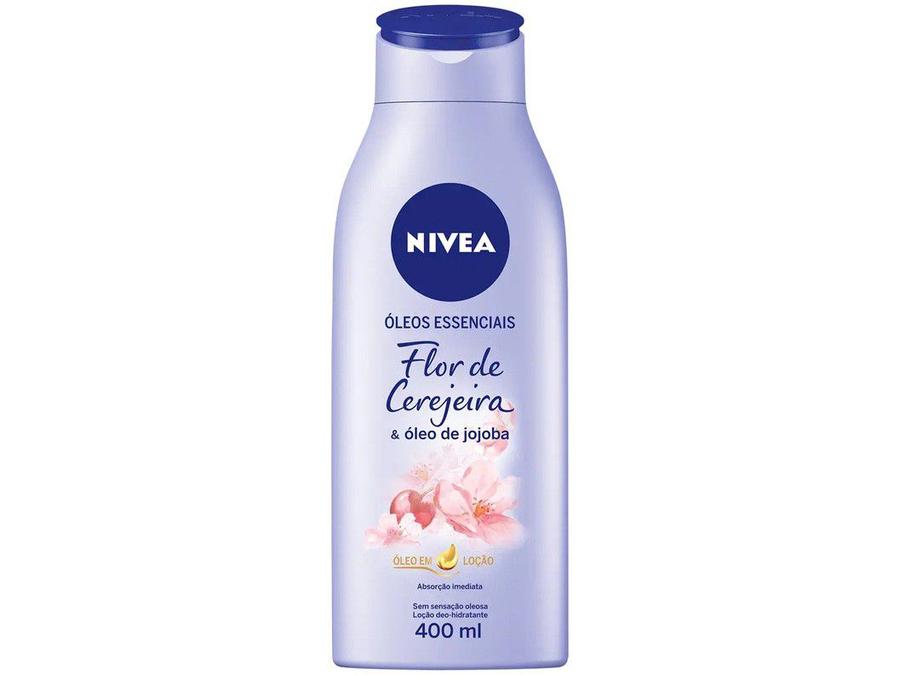 Óleos Essenciais Nivea Flor de Cerejeira e - Óleo de Jojoba Maciez e Brilho 400ml