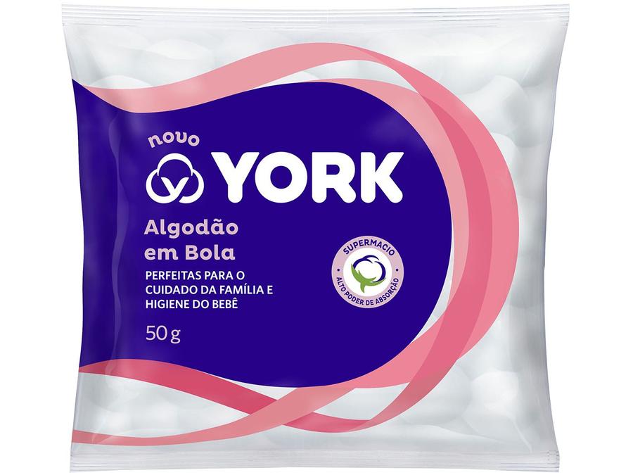 Algodão Bola York 50g - 40 Unidades
