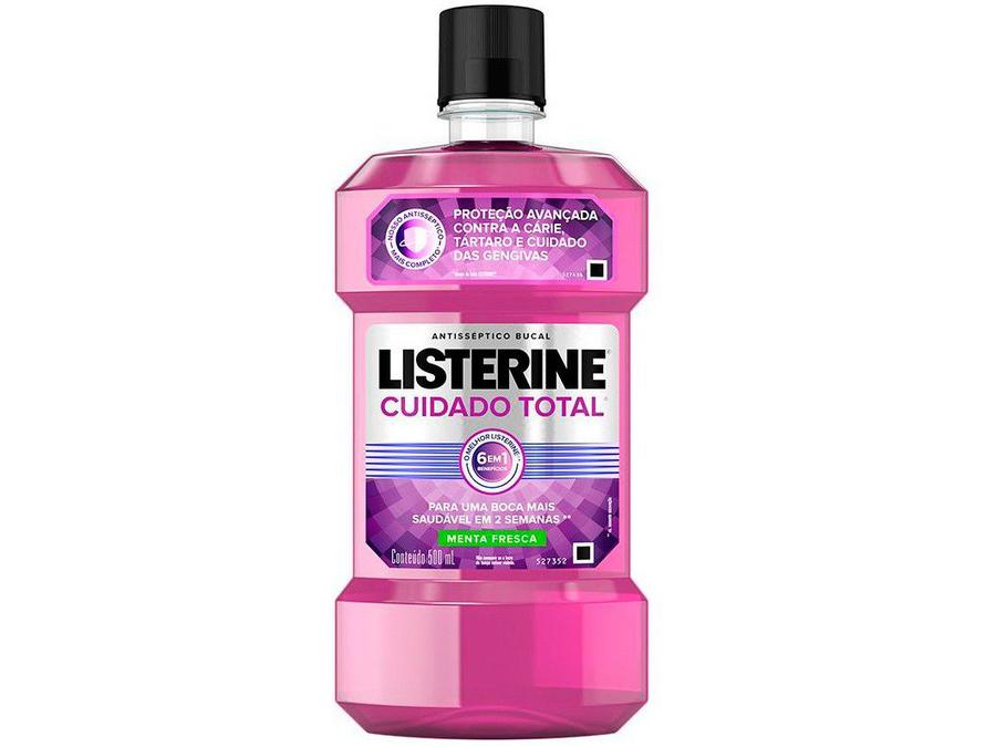 Antisséptico Bucal Listerine sem Álcool - Cuidado Total 500ml
