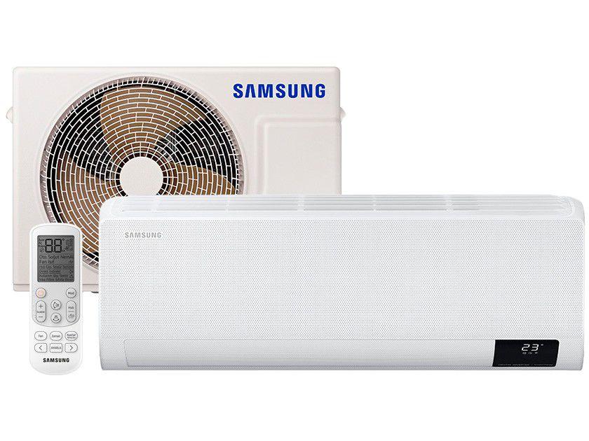 Ar-condicionado Split Samsung Inverter 9.000 BTUs - Quente e Frio WindFree AR09TSHCBWKNAZ