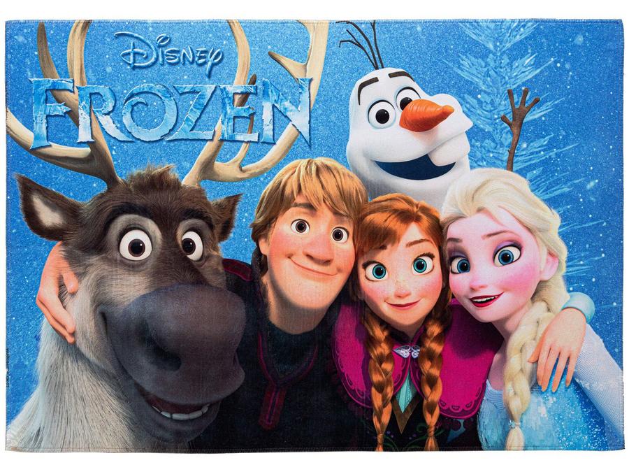 Tapete Infantil Frozen Retangular Joy Disney - Amigos 70x100cm Jolitex