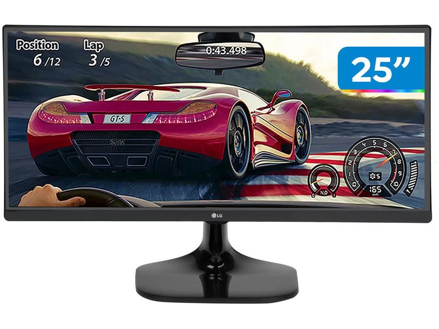 Monitor Gamer 75Hz Full HD 25" LG 25UM58G - IPS HDMI 1ms