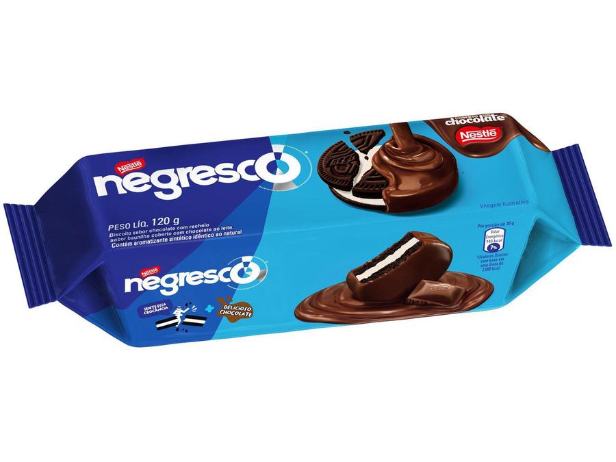 Biscoito Recheado Chocolate com Cobertura - Negresco 120g