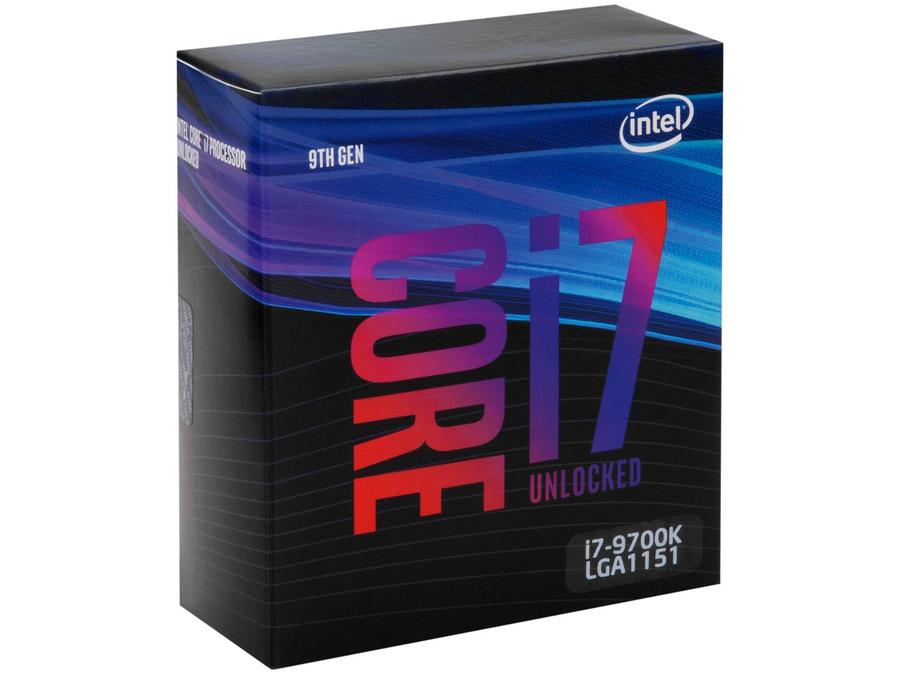 Processador Intel Core i7 9700K 3.60GHz - 4.90GHz Turbo 12MB