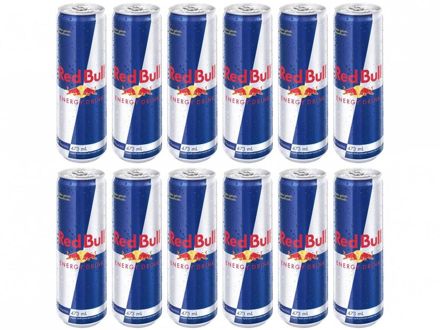 Bebida Energética Red Bull Energy Drink 473ml - 12 Unidades