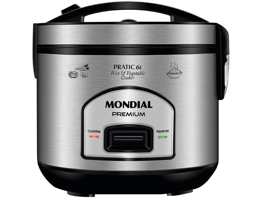 Panela Elétrica de Arroz Mondial Pratic Rice 6i - PE-43-6X 500W 6 Xícaras