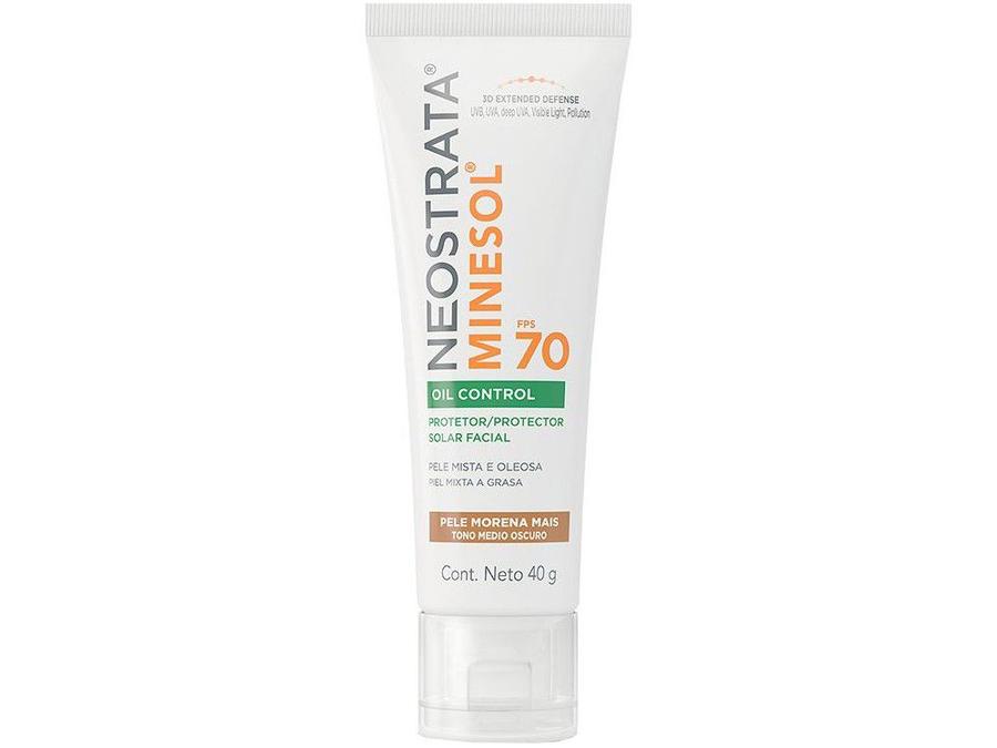 Protetor Solar Facial Neostrata FPS 70 Pele Morena - Oil Control Minesol 40g