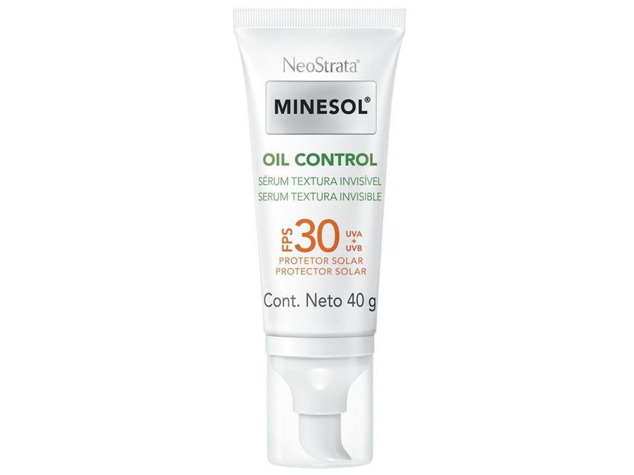 Protetor Solar Facial Minesol FPS 30 Oil Control - Sérum Textura Invisível 40g