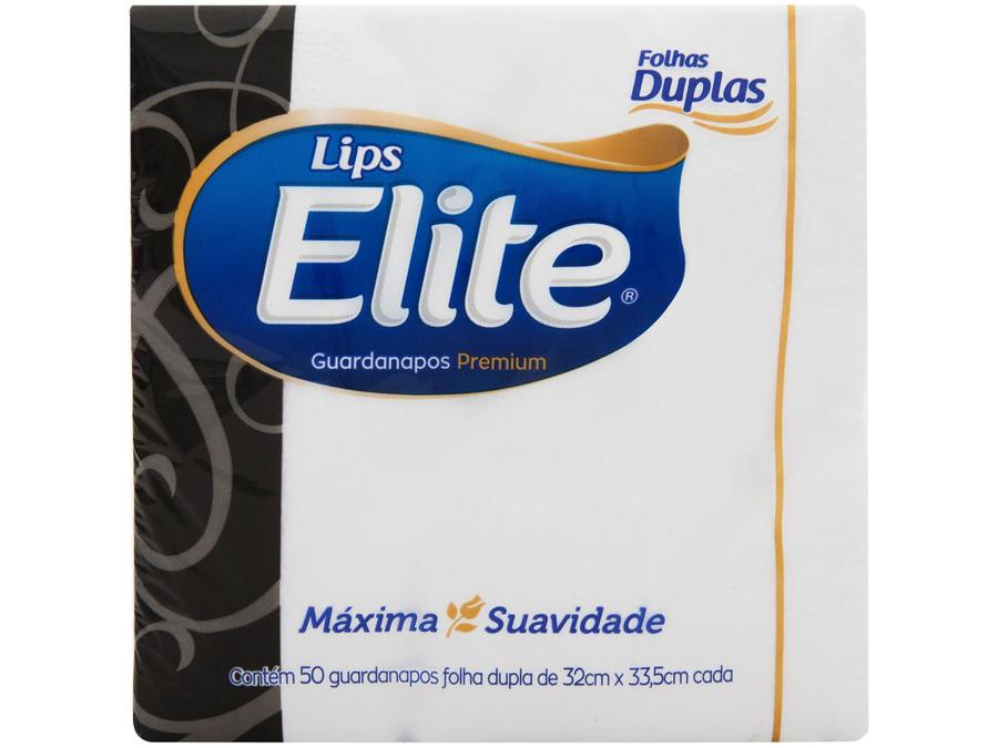 Guardanapo Folha Dupla Elite Lips 50 Unidades -