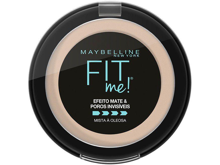 Pó Compacto Matte Maybelline NY Fit Me! B01 Super - Claro Bege 5g