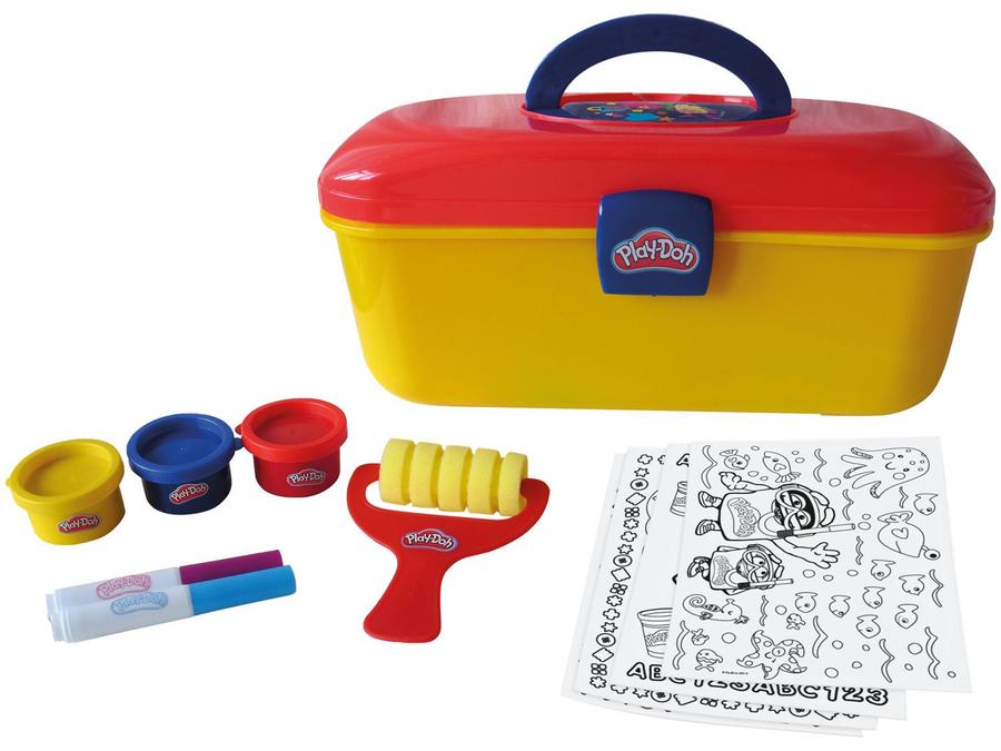 Kit de Pintura Play Doh Maleta Criativa - com Acessórios Fun