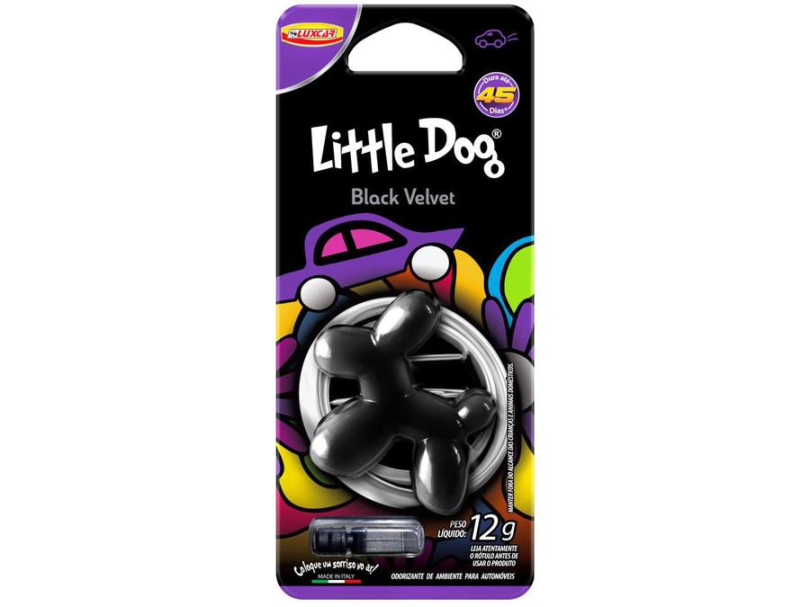 Odorizador Automotivo Plástico Injetado Luxcar - Little Dog Black Velvet
