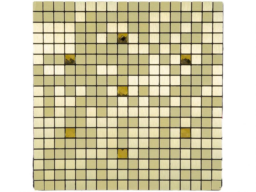 Pastilha Adesiva Mia Mosaic 30x30cm Dourado -