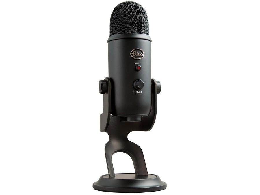 Microfone Condensador Streaming Blue Yeti USB -