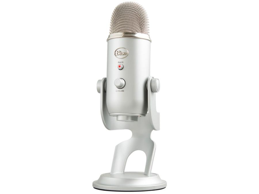 Microfone Condensador Streaming Blue Yeti USB -