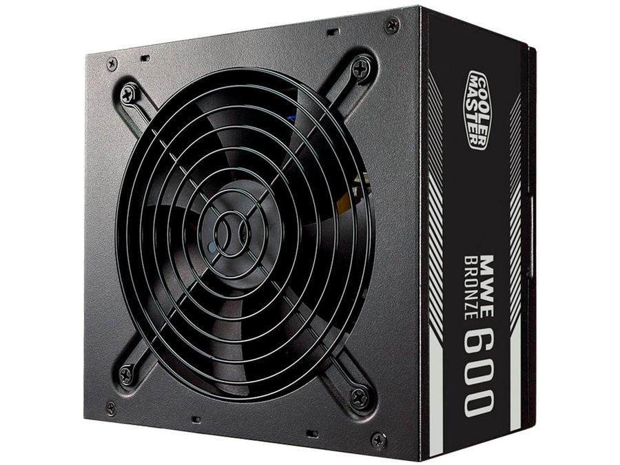Fonte para PC 600W ATX Cooler Master - MWE 600 Bronze V2 com Cabo