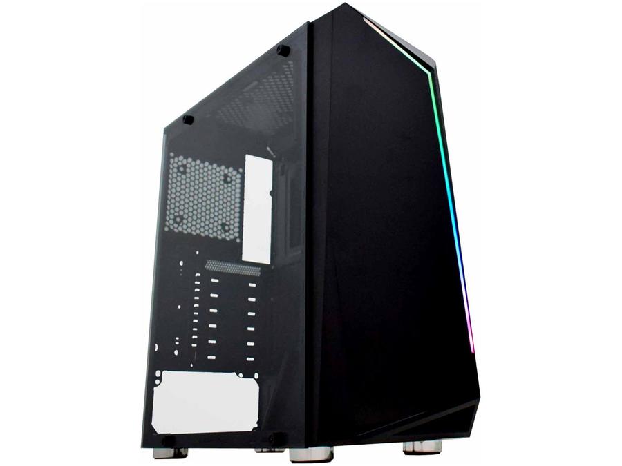Gabinete Gamer K-Mex Hawk IV CG-35KR RGB Preto -