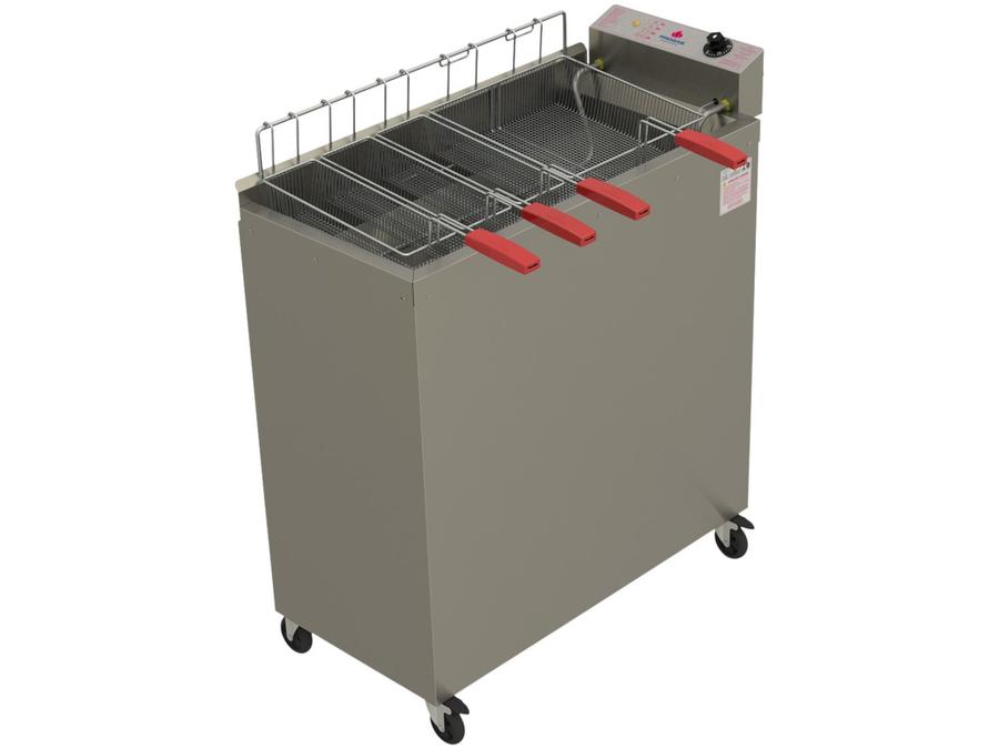 Fritadeira Industrial Elétrica Progás PR-3000EL - 28L Água e Óleo 1 Cuba 4 Cestos