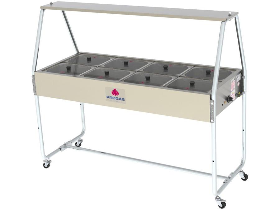 Buffet Self Service Quente 8 Cubas Térmico Progás - PRB-08GN