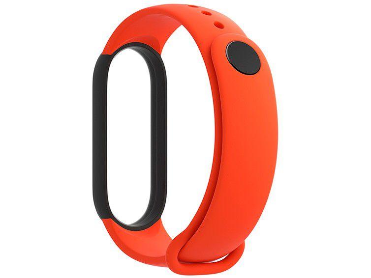 Pulseira para Smartband Xiaomi Bracelete - Mi Band 5 Silicone Laranja