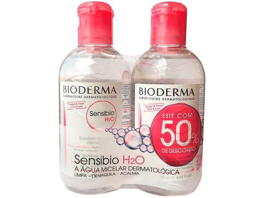 Sensibio H2O Água Micelar Calmante Bioderma - 2x 250ml