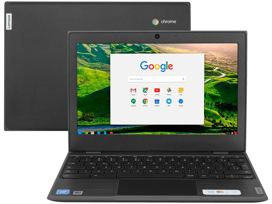 Chromebook Lenovo 100E 81MA001TBR Intel Celeron - 4GB 32GB eMMC 11,6" Chrome OS