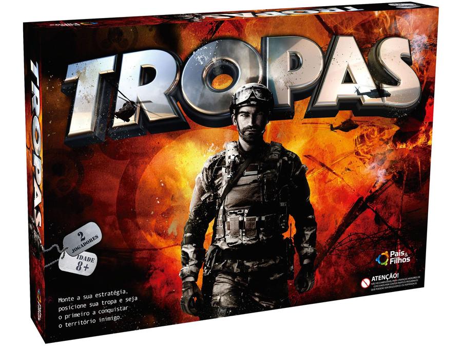 Jogo Tropas Top Line Tabuleiro Pais e Filhos -