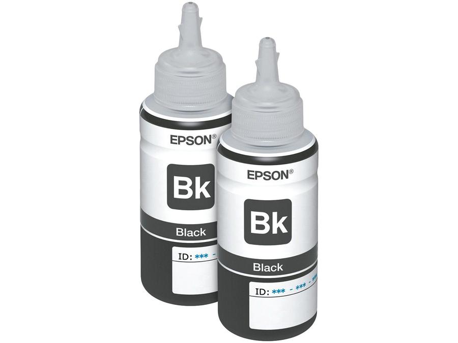 Kit 2 Garrafas de Tinta Epson T664120 Preto - Original