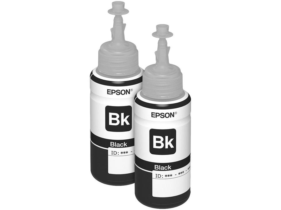 Kit 2 Garrafas de Tinta Epson T673 Original - Preto