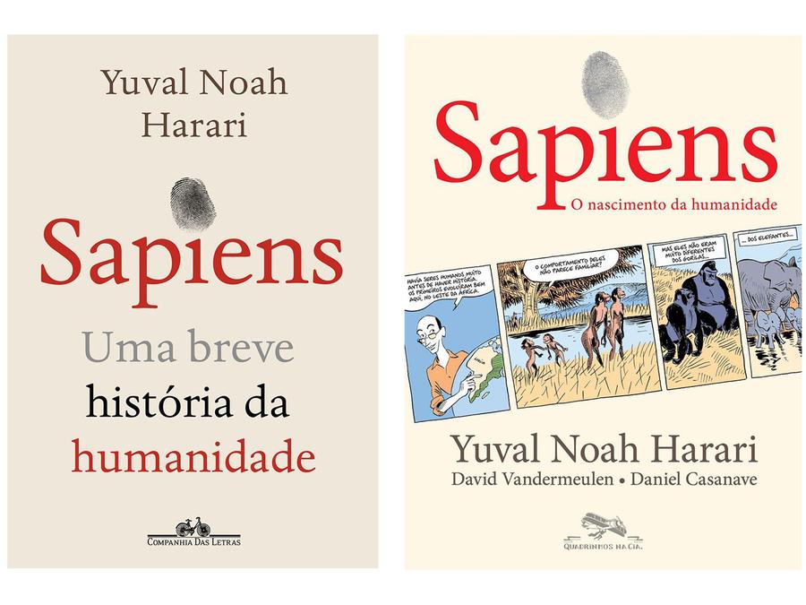 Kit Livros Sapiens Uma Breve História da - Humanidade + Sapiens O Nascimento da Humanidade
