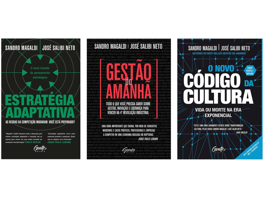 Kit Livros Estratégia Adaptativa Gestão do Amanhã - O Novo Código da Cultura Sandro Magaldi