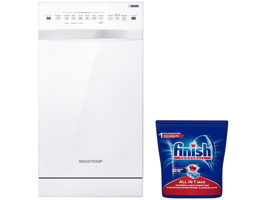 Lava-louças Brastemp BLF10BB - 10 Serviços + Detergente Finish Tabs 30 Unidades