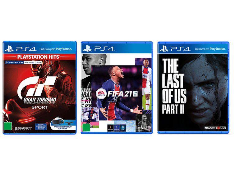FIFA 21 para PS4 + The Last of Us Part II para PS4 - Naughty Dog + Gran Turismo Sport para PS4