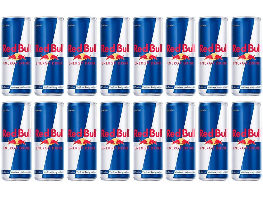 Kit Bebida Energética Red Bull Energy Drink 250ml - 16 Unidades