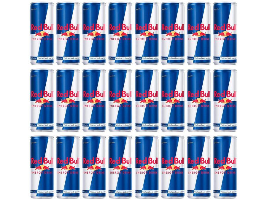 Kit Bebida Energética Red Bull Energy Drink - 250ml Cada 24 Unidades