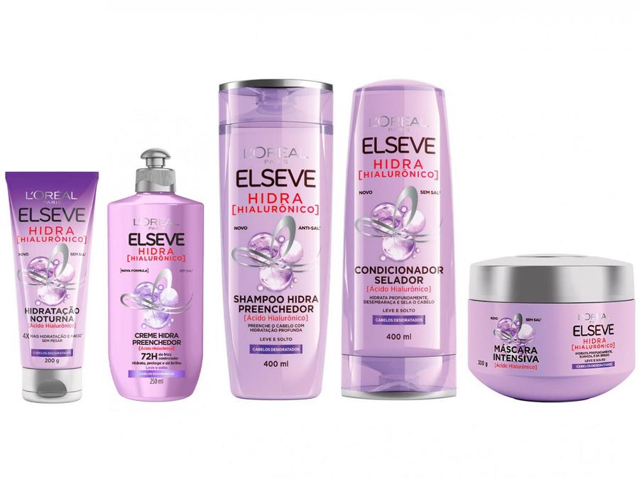 Kit Elseve Shampoo + Condicionador + Máscara - Intensiva + Creme de Tratamento + Creme de Pentear