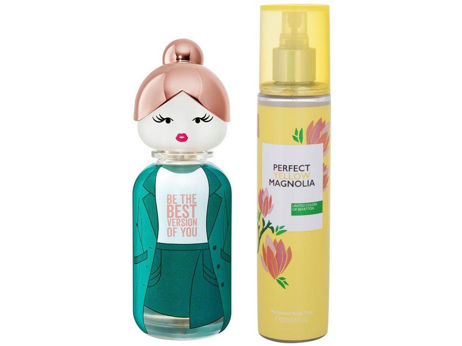 Green Jasmine Sisterland United Colors of Benetton - Perfume Feminino + Body Mist Floral Fresco 236ml