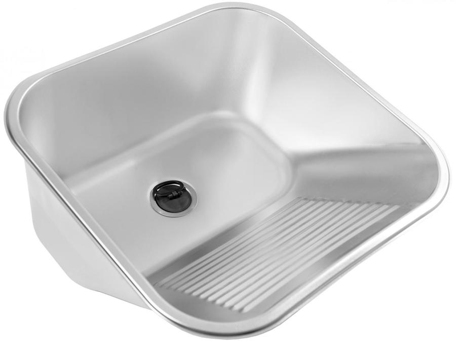 Tanque Inox Acetinado de Embutir GhelPlus - 55L 63,5x53cm Premium Monobloco