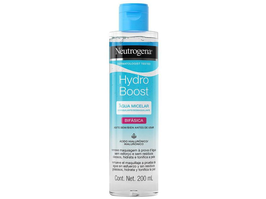 Água Micelar Bifásica Neutrogena Hydro Boost 200ml -