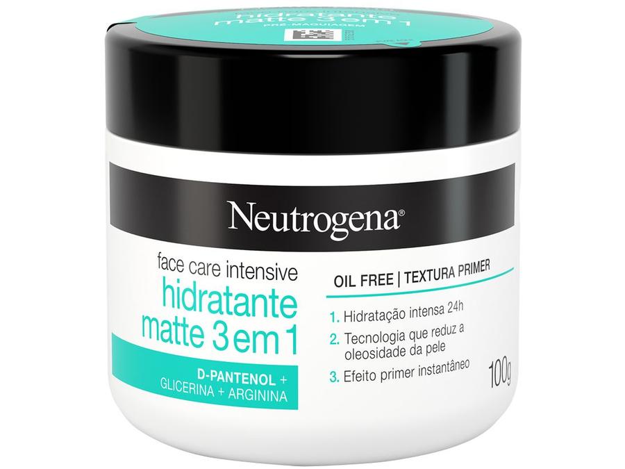 Creme Hidratante Facial Neutrogena - Face Care Intensive Hidratante Matte 3 em 1 100g