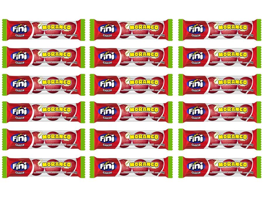 Goma de Mascar Fini Chicle Clássicos 14g Pacote - 18 Unidades