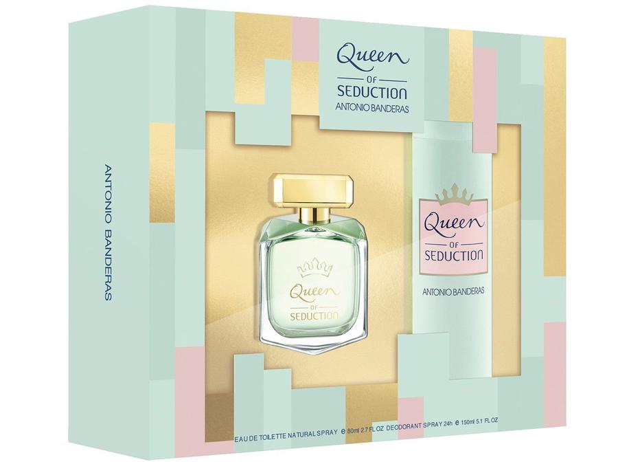 Kit Perfume Antonio Banderas Queen Of Seduction - Feminino Eau de Toilette com Desodorante