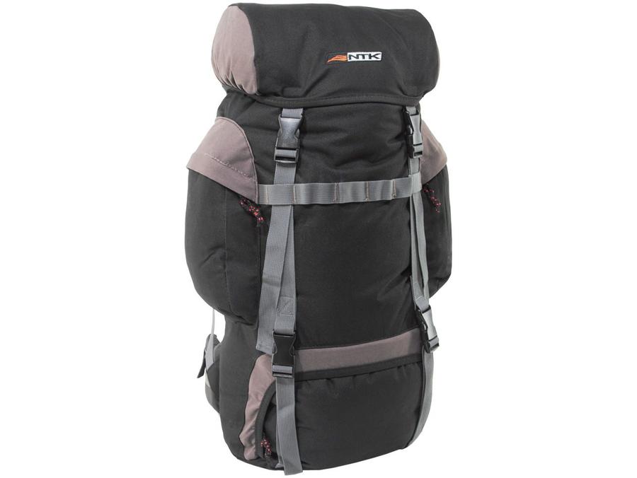 Mochila Cargueira de Trilha Nautika 45L - Intruder Preta e Marrom