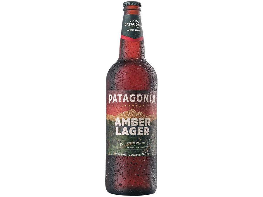 Cerveja Patagonia Amber Lager Puro Malte - Pilsen Garrafa 740ml