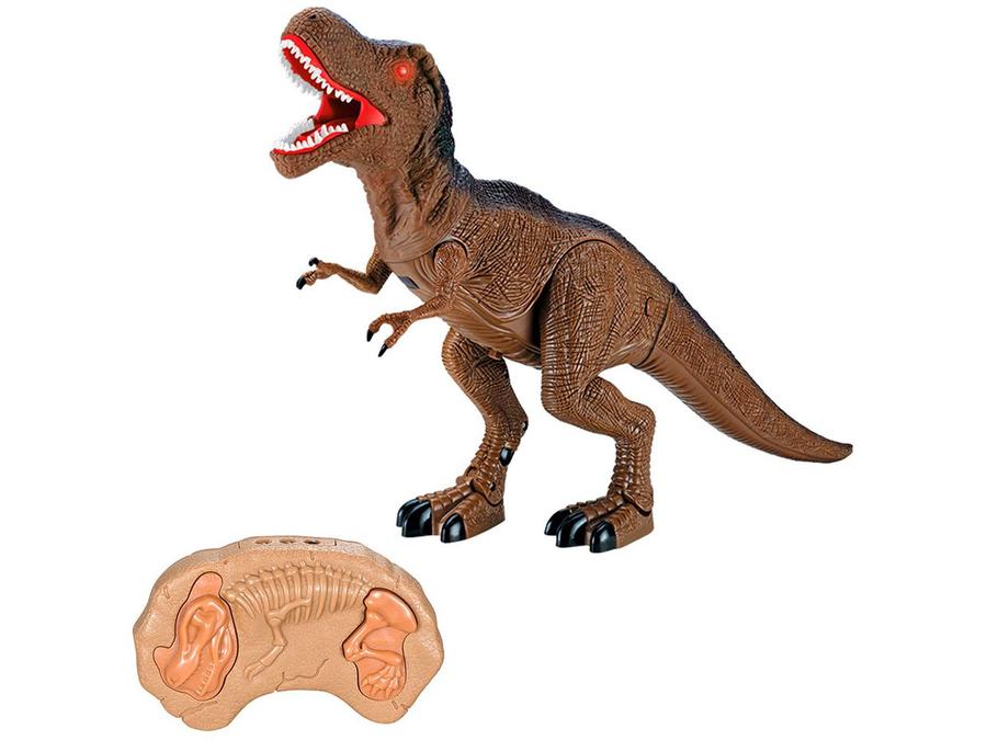 Dinossauro de Controle Remoto Criaturas Lendárias - Tiranossauro Rex Emite Som Candide