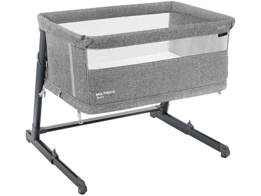 Berço Desmontável Multikids Baby 3 em 1 Nest - 5 Níveis de Altura com Rodinhas