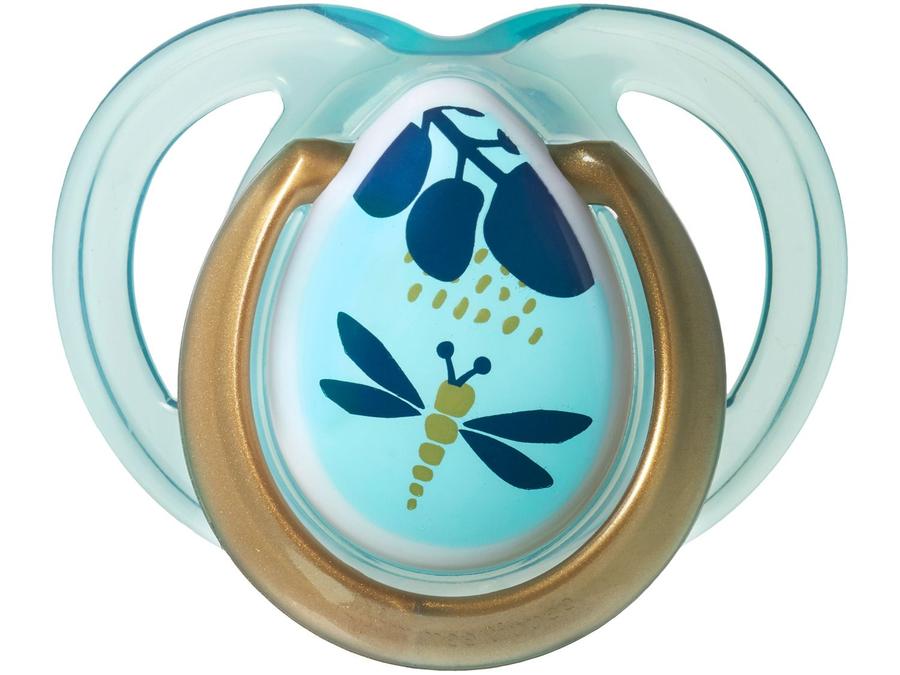 Chupeta Silicone Simétrico e Ortodôntico - Tommee Tippee Moda Azul Animais 0 a 6 meses